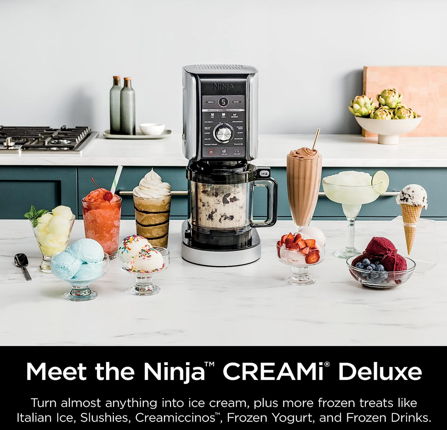 Ninja NC501 CREAMi Deluxe 11-in-1 Ice Cream & Frozen Treat Maker for Ice Cream