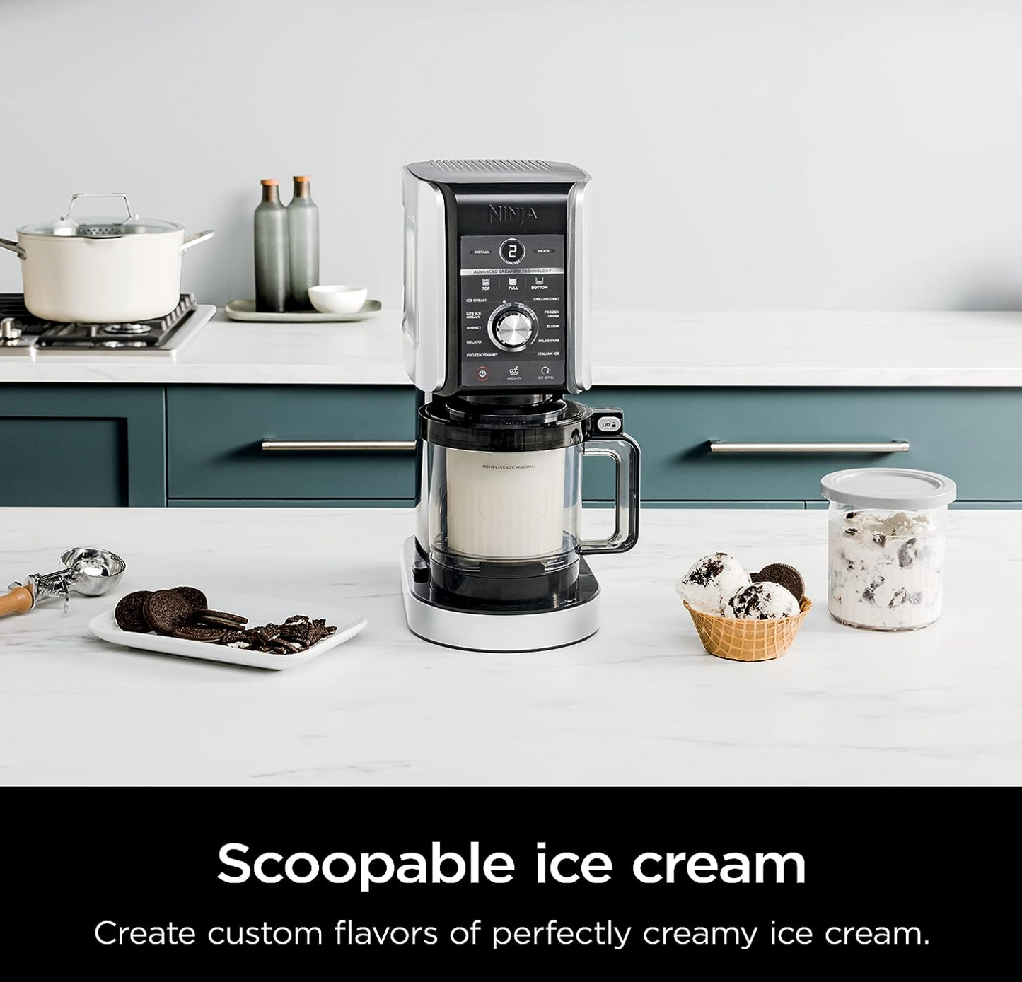 Ninja NC501 CREAMi Deluxe 11-in-1 Ice Cream & Frozen Treat Maker for Ice Cream