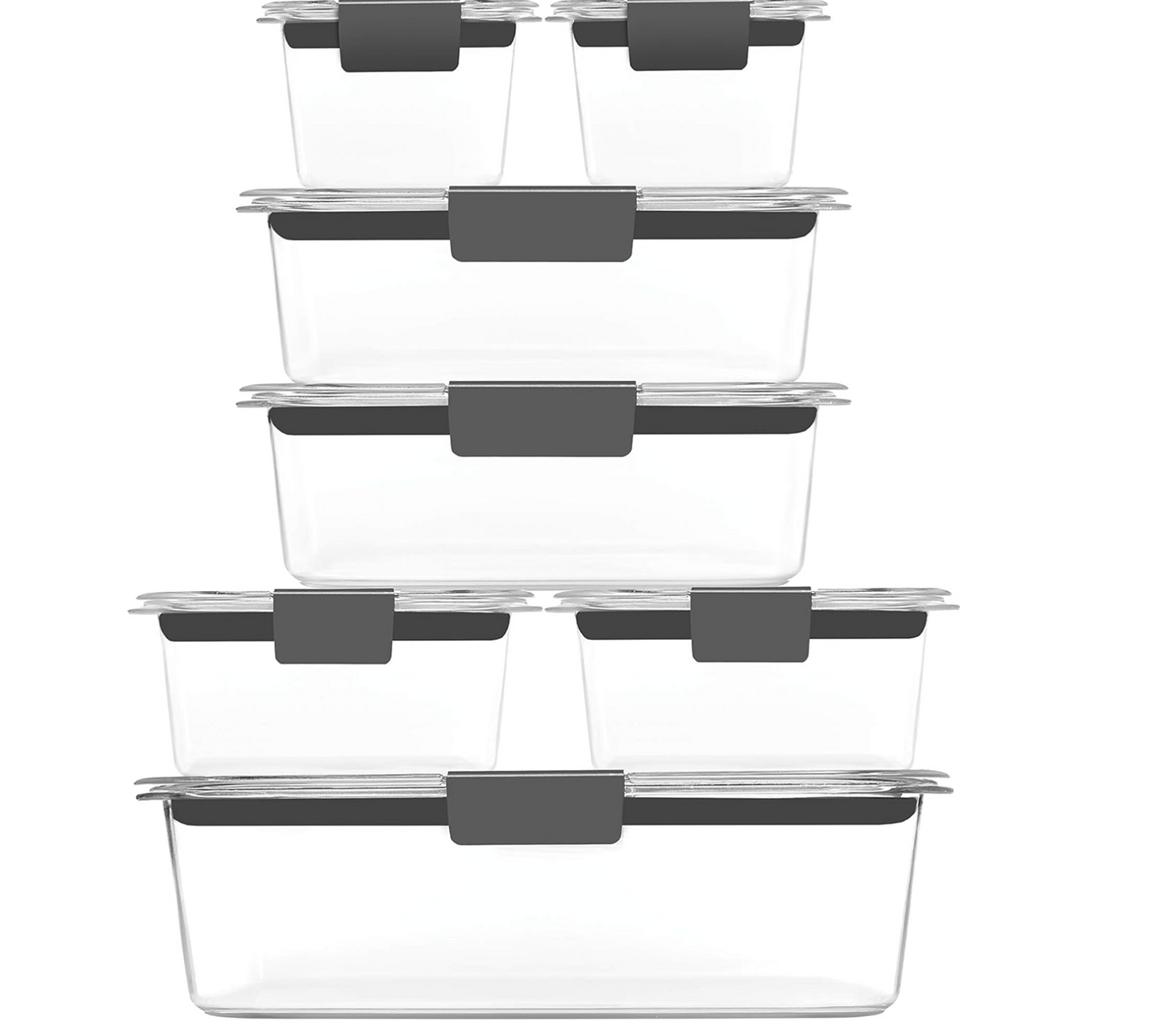 Rubbermaid Brilliance BPA Free Food Storage Containers with Lids