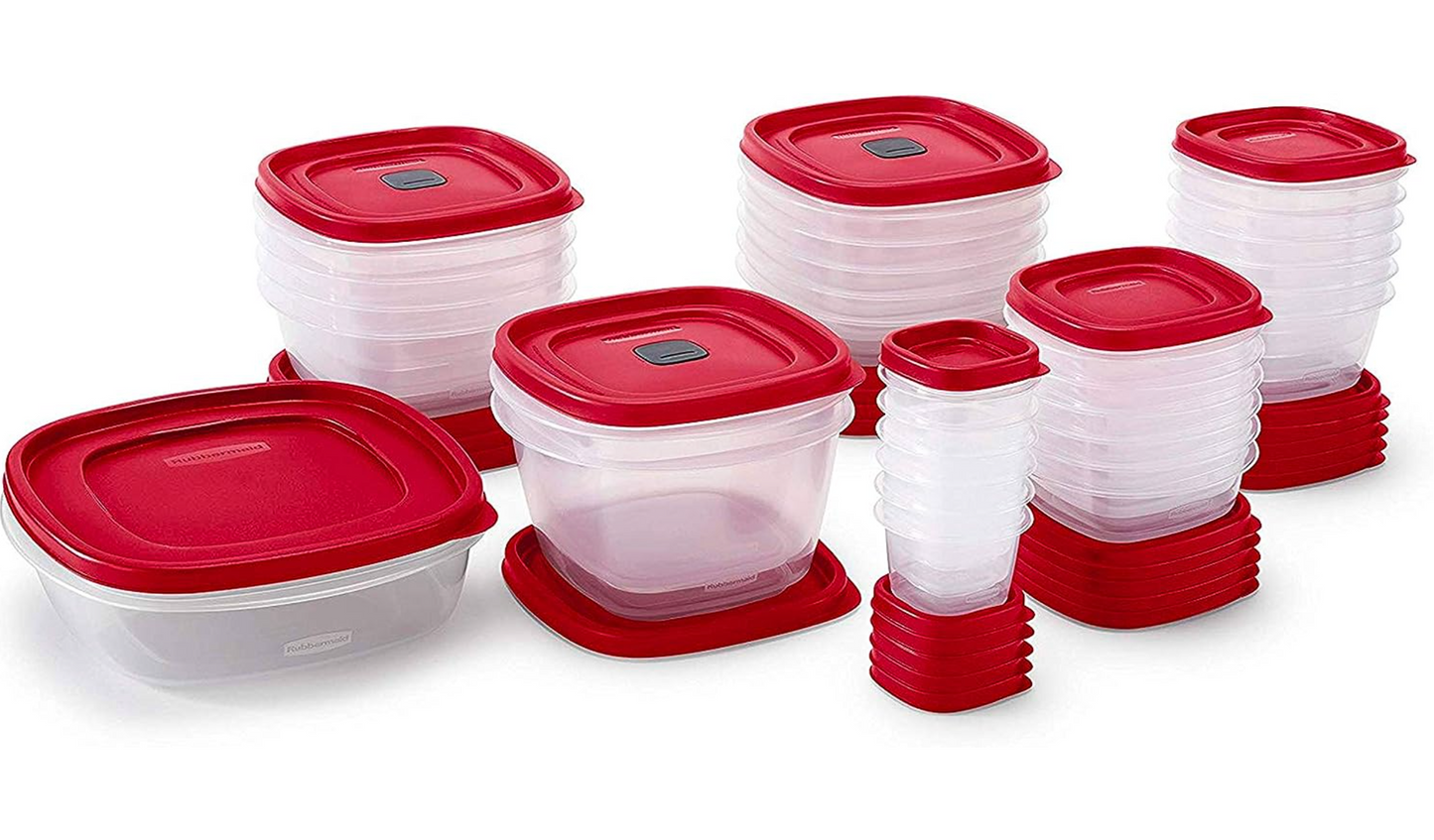 Rubbermaid 60-Piece Food Storage Containers with Lids