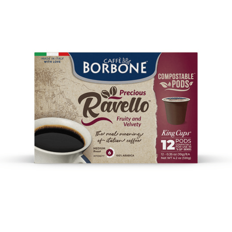 [Best Before: 07/21/25] Caffe Borbone Ravello K-cup, 12 Capsules