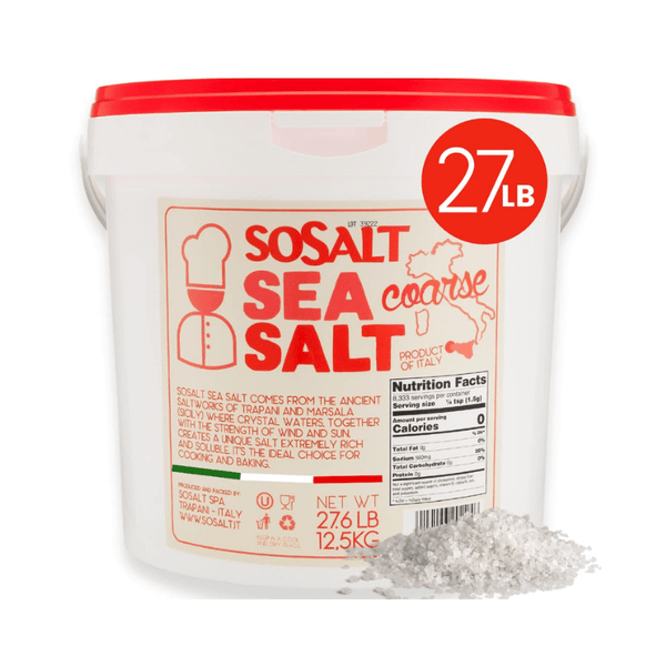 SoSalt Coarse Sea Salt, 27.6 Lbs