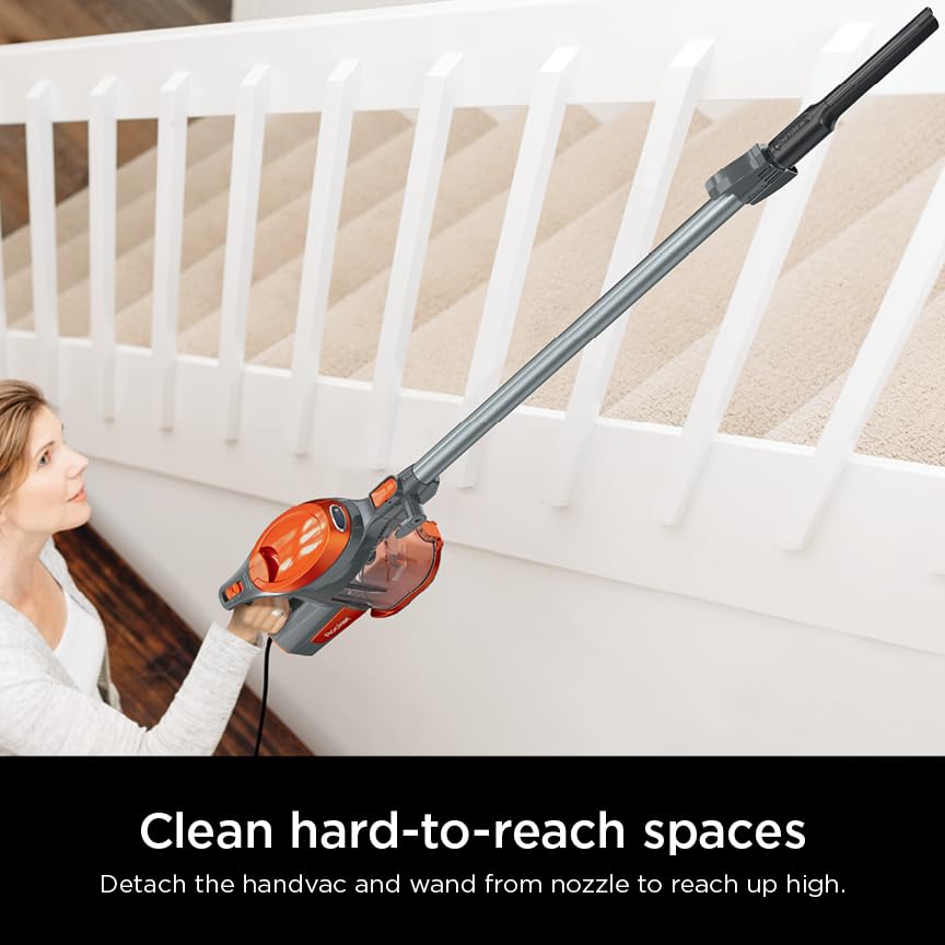 Shark HV301 Rocket Ultra-Light Corded Bagless Vacuum for Carpet and Hard Floor Cleaning with Swivel Steering