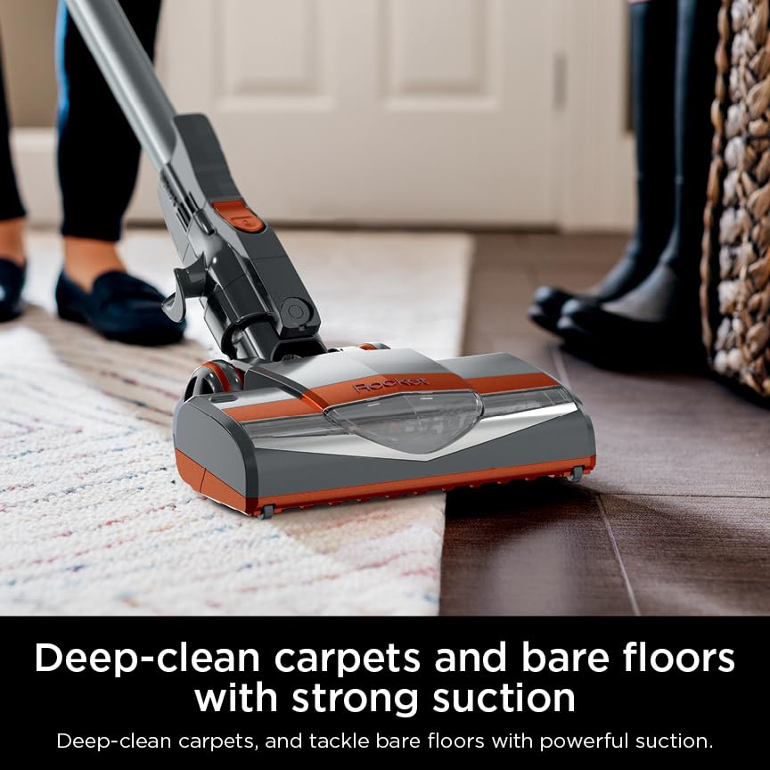 Shark HV301 Rocket Ultra-Light Corded Bagless Vacuum for Carpet and Hard Floor Cleaning with Swivel Steering